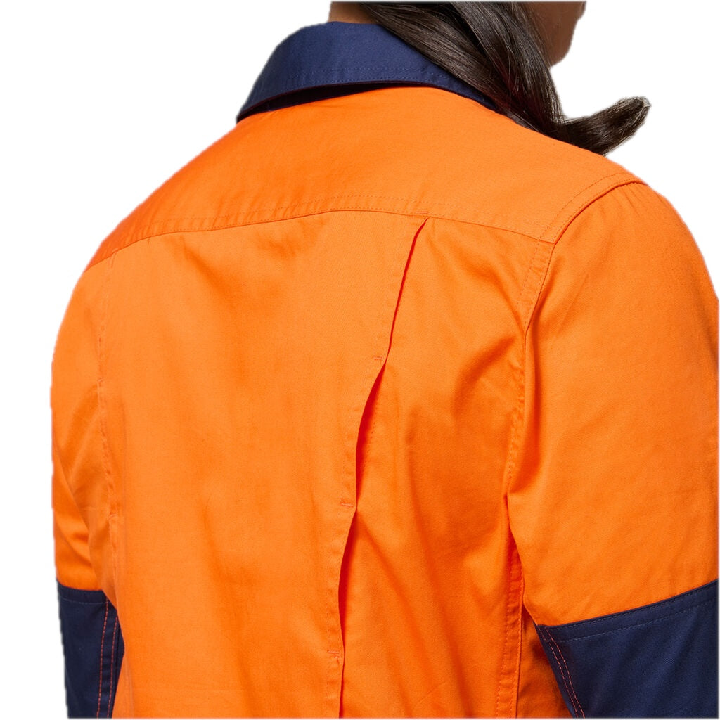 CAMISA DE MANGA COMPRIDA KOOLGEAR 2 TONS HI-VIS VENTILADA PARA MULHERES 