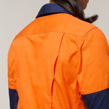 CAMISA DE MANGA COMPRIDA KOOLGEAR 2 TONS HI-VIS VENTILADA PARA MULHERES 