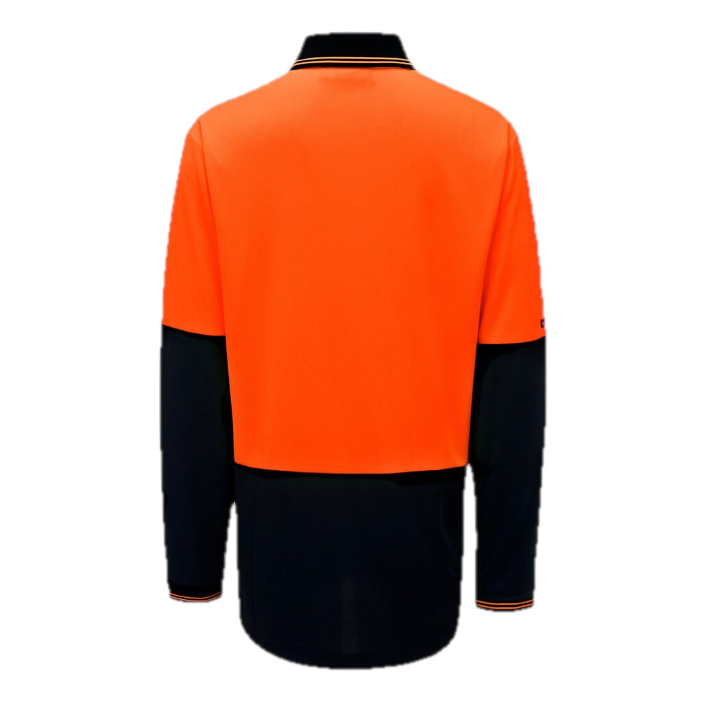 CORE 2 TONE HI-VIS LONG SLEEVE POLO
