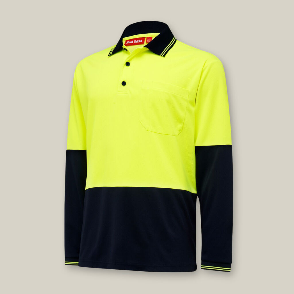 POLO LENGAN PANJANG 2 TONE HI-VIS CORE 