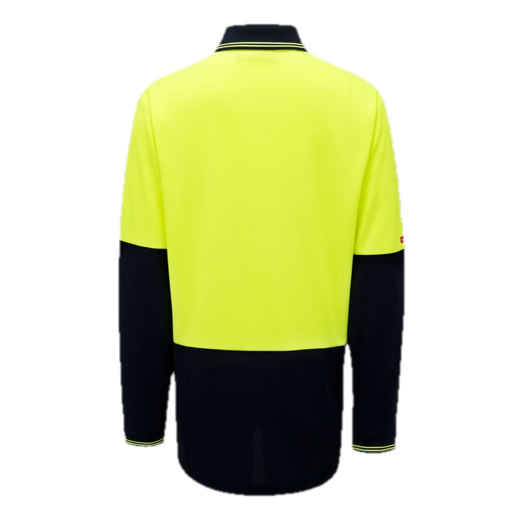 CORE 2 TONE HI-VIS LONG SLEEVE POLO