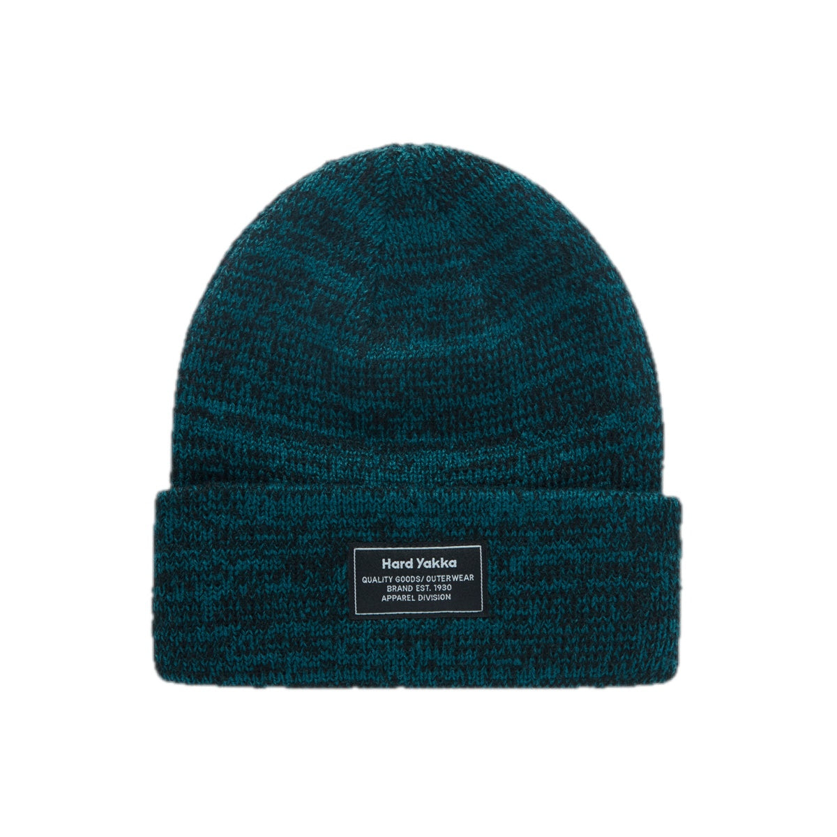 Hard Yakka 2Tone Twist Marle Beanie (Y22301) – Aqua/Black Marle