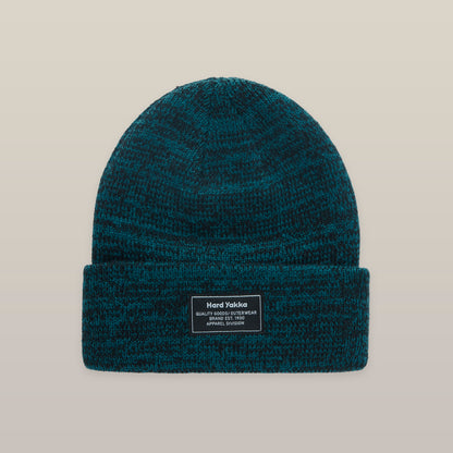 Hard Yakka 2Tone Twist Marle Beanie (Y22301) – Aqua/Black Marle