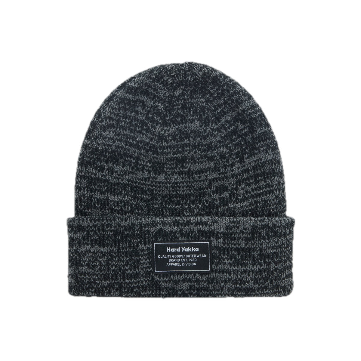 Hard Yakka 2Tone Twist Marle Beanie (Y22301) – Black/Charcoal Marle