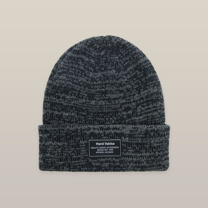 Hard Yakka 2Tone Twist Marle Beanie (Y22301) – Black/Charcoal Marle