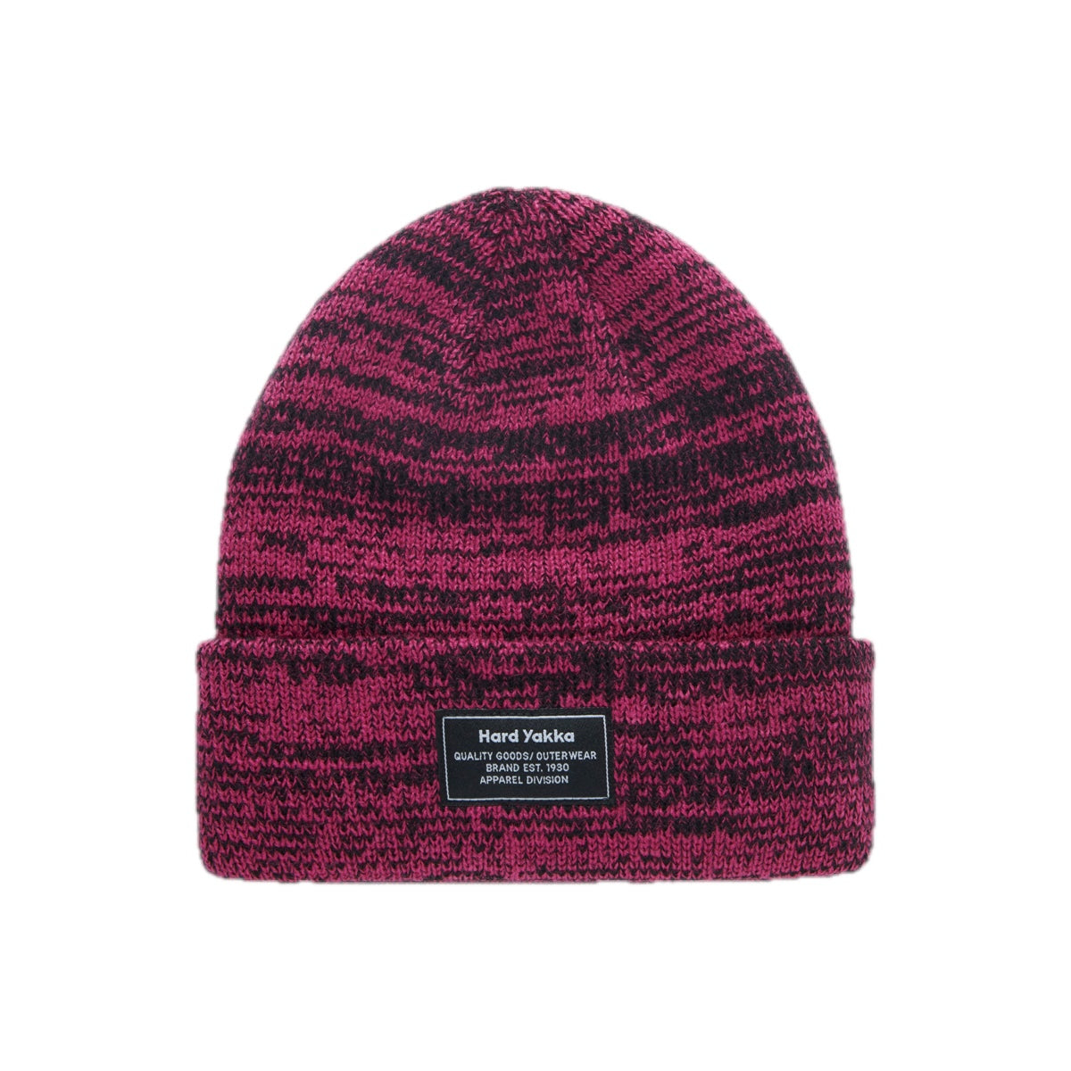 Hard Yakka 2Tone Twist Marle Beanie (Y22301) – Pink/Black Marle