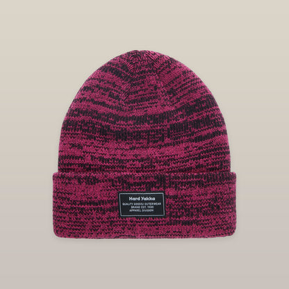 Hard Yakka 2Tone Twist Marle Beanie (Y22301) – Pink/Black Marle