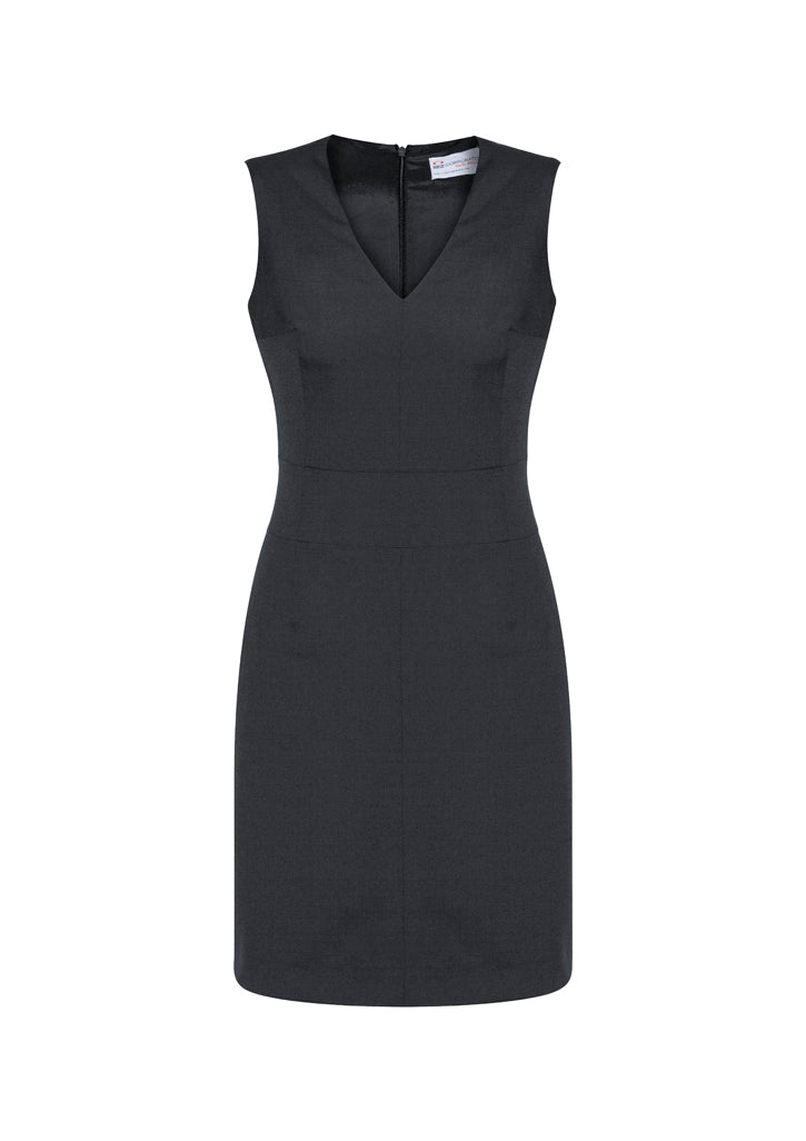 Cool Stretch Womens Sleeveless V Neck Dress