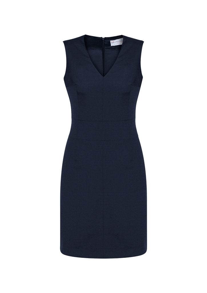 Cool Stretch Womens Sleeveless V Neck Dress
