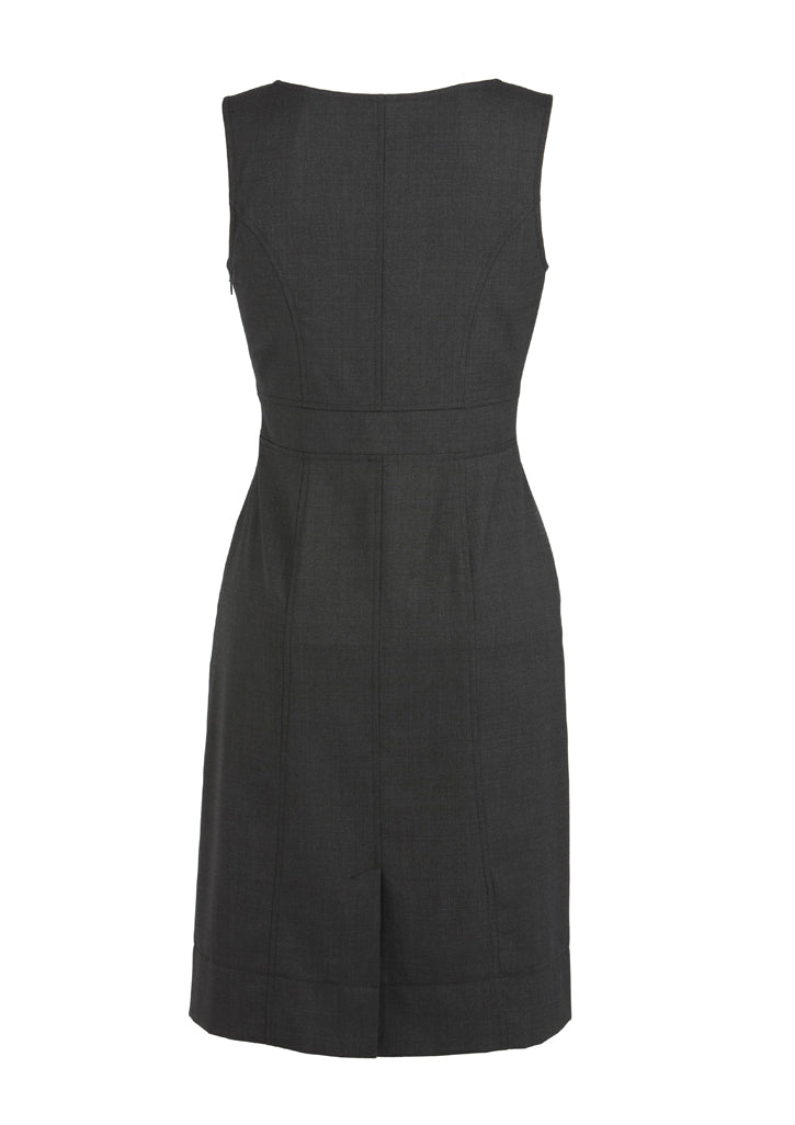 WANITA WOOL BLEND STRETCH CAP SLEEVE DRESS