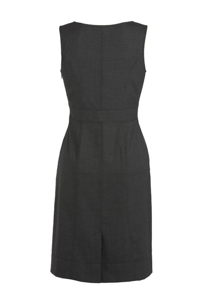 WANITA WOOL BLEND STRETCH CAP SLEEVE DRESS