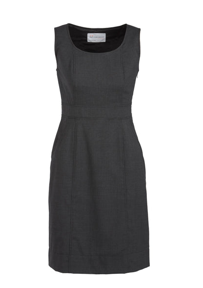 WANITA WOOL BLEND STRETCH CAP SLEEVE DRESS