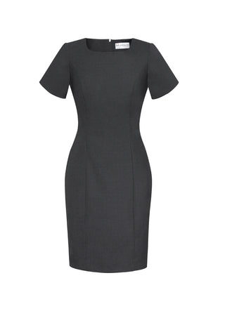 Comfort Wool Stretch Womens Short Sleeve Dress