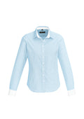 Camisa feminina de manga comprida da Quinta Avenida