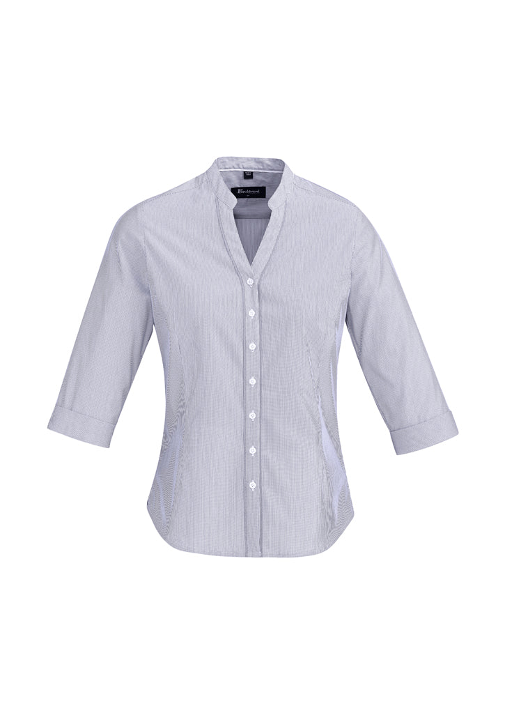 Kemeja Wanita Bordeaux Lengan 3/4
