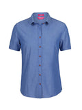 Kemeja Wanita Classic S/S Fine Chambray