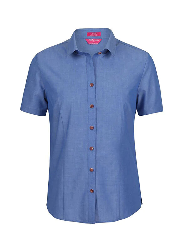 Ladies Classic S/S Fine Chambray Shirt
