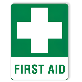 First Aid Sticker 15 x 22.5cm