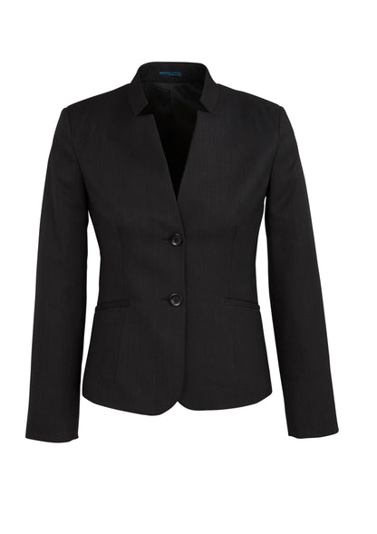 Jaket Wanita Kerah Terbalik Elastis dan Keren