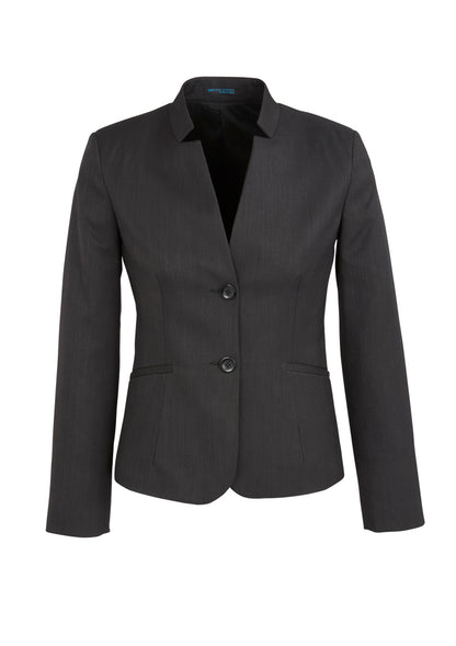 Jaket Wanita Kerah Terbalik Elastis dan Keren