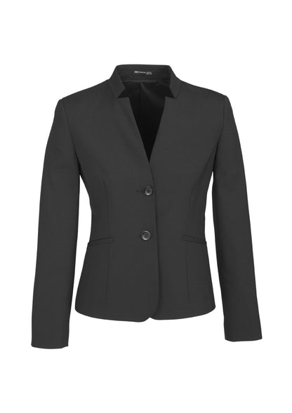 Jaket Wanita Kerah Terbalik Wol Elastis Nyaman