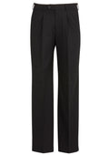 Comfort Wool Stretch Mens One Pleat Pant Stout