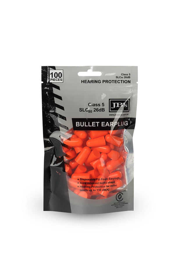 Bullet Shaped Earplug (100 pieces)