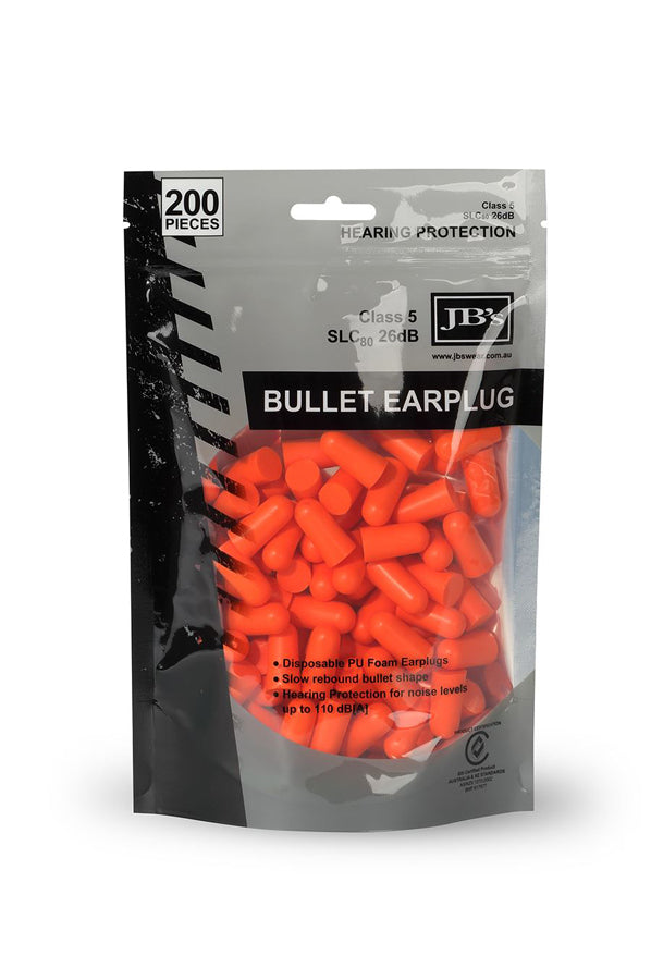 Bullet Shaped Earplug (200 pieces)