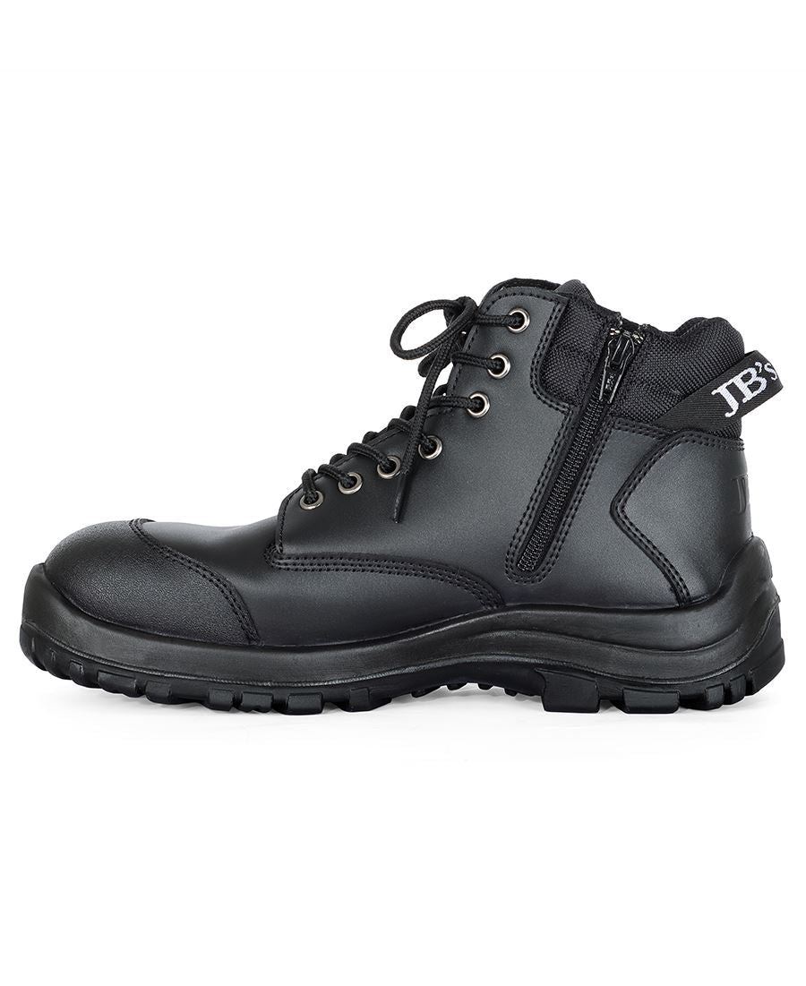 JB'S STEELER ZIP SAFETY BOOT - BLACK
