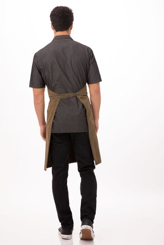 Dorset Bib Apron- Earth Brown