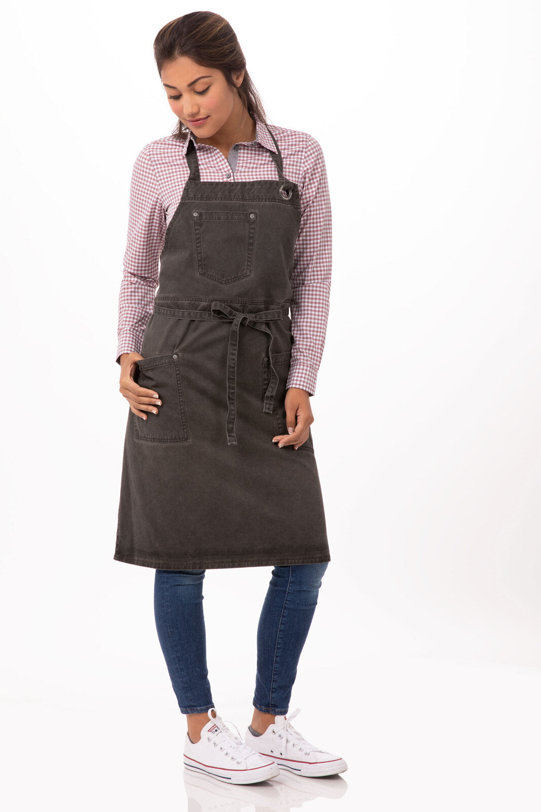 Celemek Bib Dorset - Cokelat Tanah