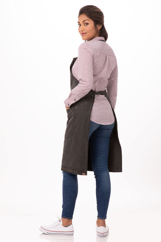 Dorset Bib Apron- Earth Brown