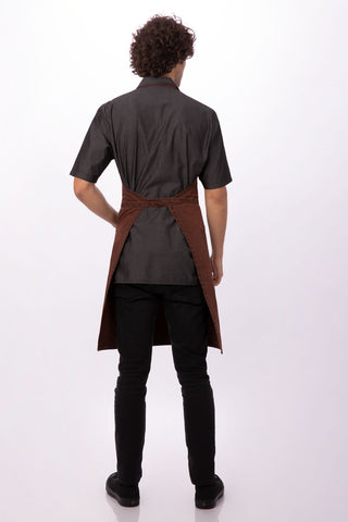 Dorset Bib Apron- Earth Brown