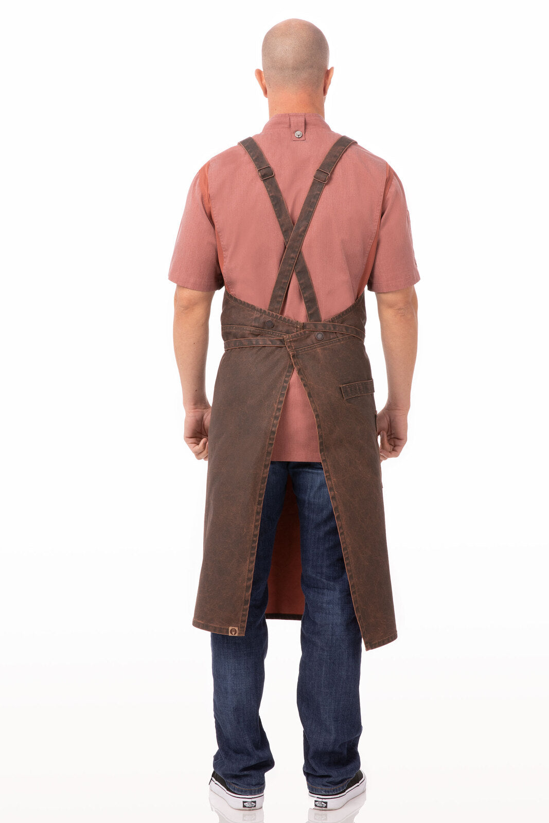 Celemek Bib Silang Koki Denver