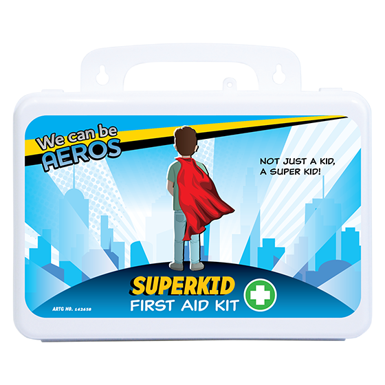 Kit de primeiros socorros de plástico à prova d'água SUPERKID série 2