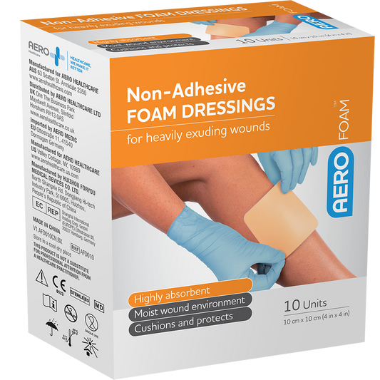 AeroFoam Non-Adhesive Foam Dressing 10x10cm
