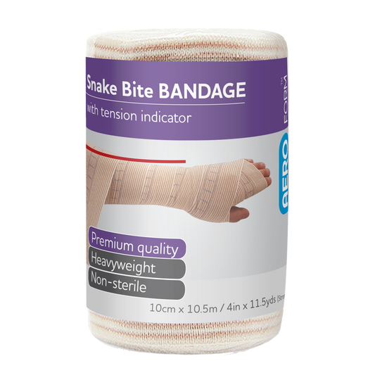 AEROFORM Snake Bite Bandage with Indicator 10cm x 10.5M Wrap/12