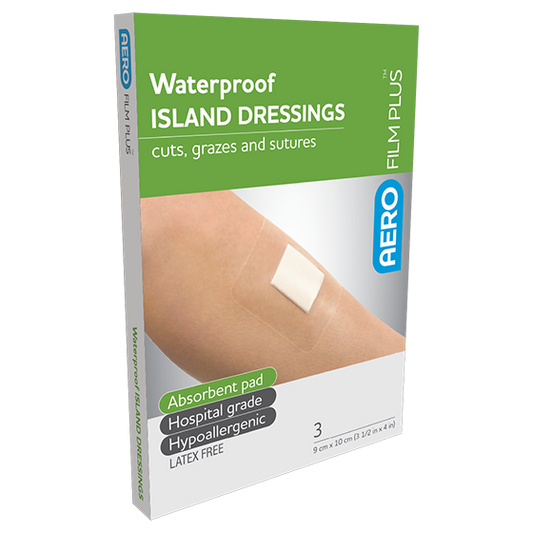 AEROFILM PLUS Waterproof Island Dressing 9 x 10cm Box/3