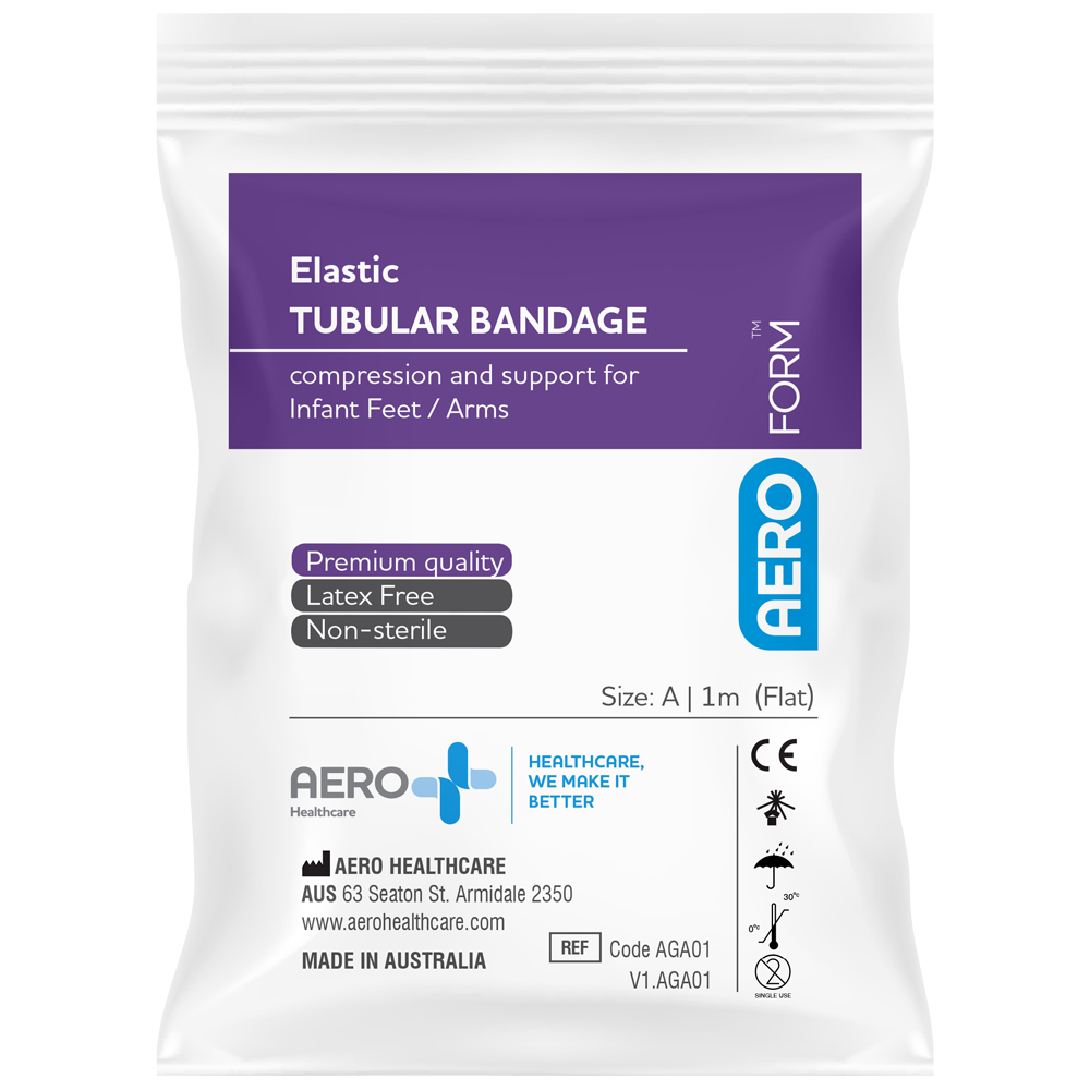 Perban Elastis Tubular AEROFORM Ukuran A untuk Bayi Baru Lahir 4cm x 1M