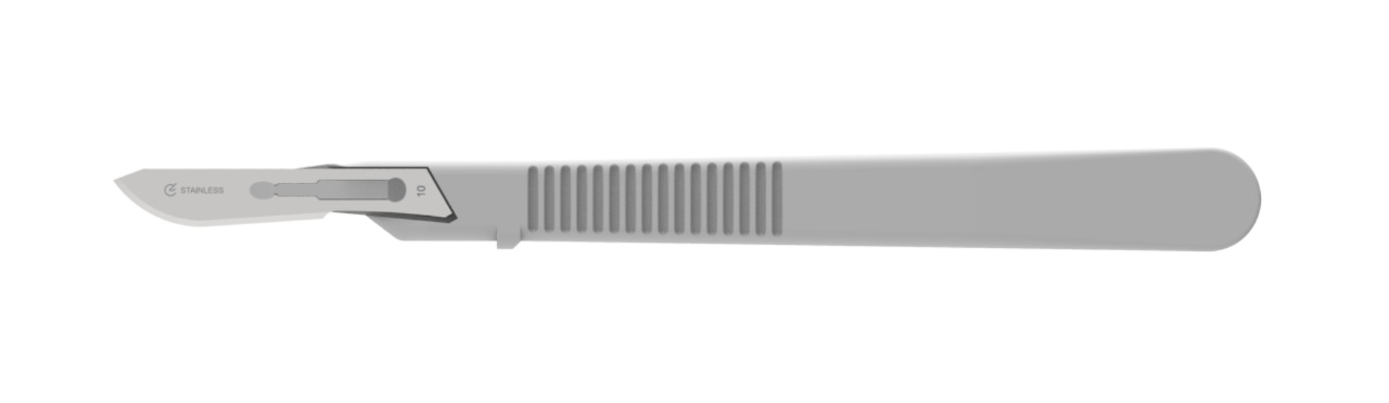 AEROINSTRUMENTS Disposable No 10 Scalpel Blade &amp; Handle Sterile