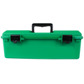 Caixa de plástico verde AEROCASE com 1 bandeja removível 23 x 40 x 14,5 cm