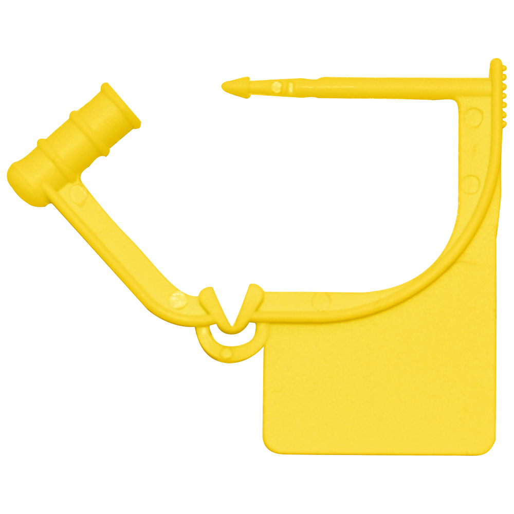 Selo de segurança de plástico amarelo pequeno