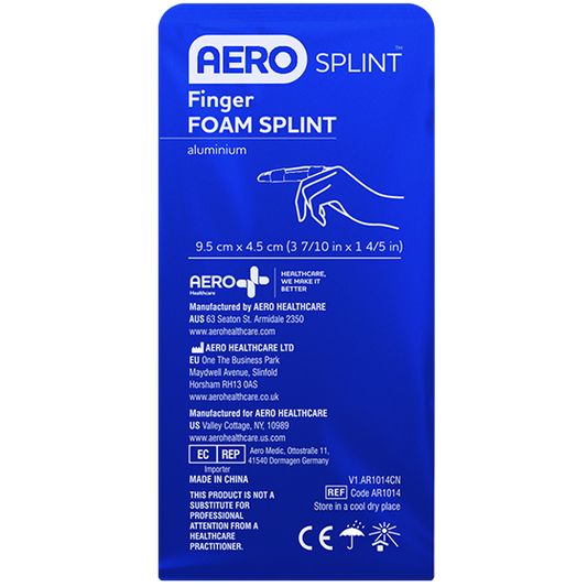 AEROSPLINT Finger Aluminium Foam Splint 9.5 x 4.5cm