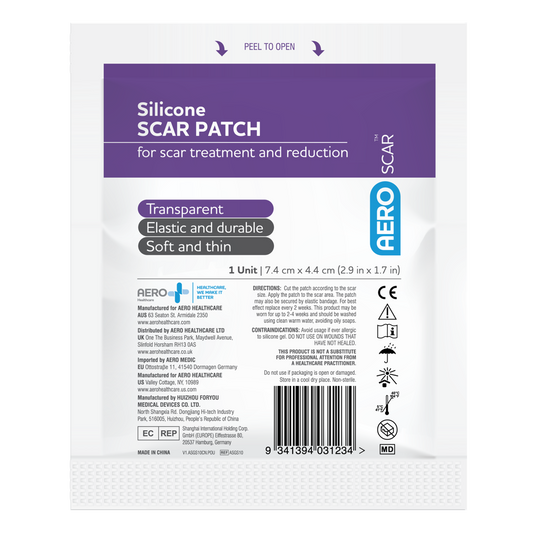 AeroScar Silicone SCAR PATCHES 74x44m
