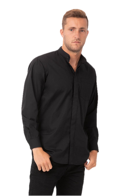 Camisa com gola listrada