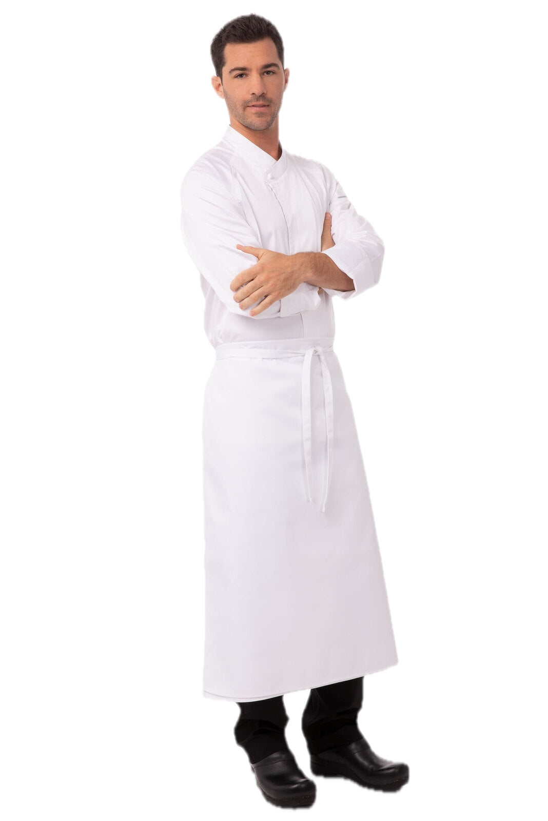 Long Four-Way Apron- White