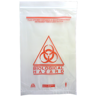 AEROHAZARD Biohazard Clinical Waste Bag 255 x 160mm