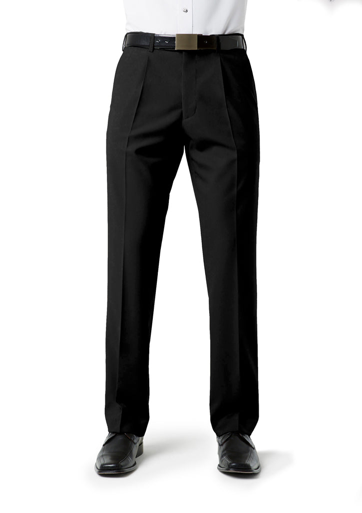 Calça plissada clássica masculina