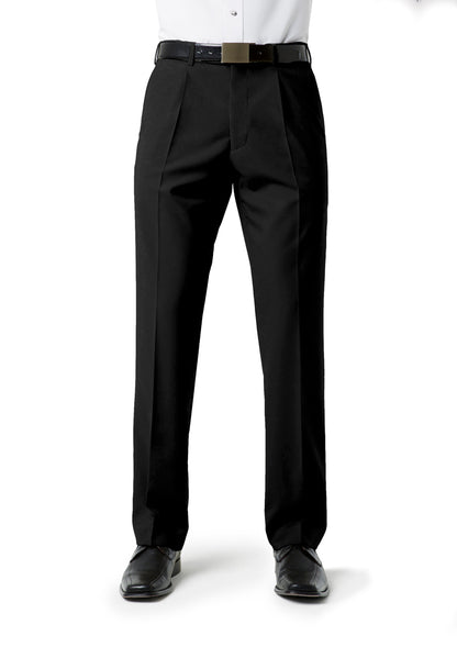 Calça plissada clássica masculina