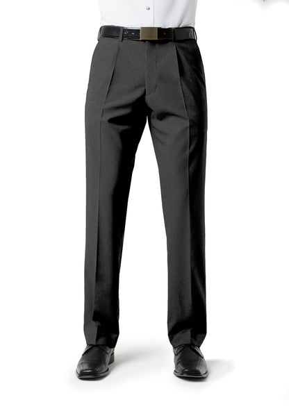 Calça plissada clássica masculina